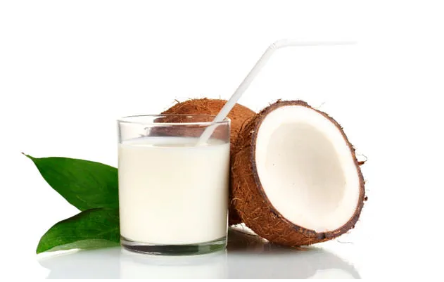 coconut milk and juice